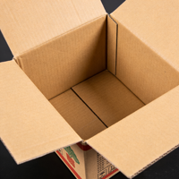 Grandes boîtes en carton, emballage plat, boîtes de transport en carton ondulé, vente en gros