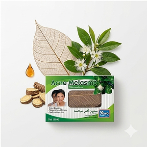 Y430 YOKO ACNE MELASMA WHITENING <b>SOAP</b> 110g. Natural Herbal Acnesoap Gentle Formula Deeply Cleanses without Over-Drying - Product Image 6
