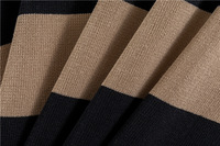 Nouveau style d'hiver pour femmes hors de l'épaule faux haut en tricot deux pièces et pantalon large taille haute ensemble