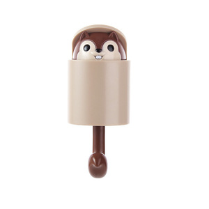 Wholesale Cute Squirrel <b>Plastic</b> Decoration Hanger Wall Self Adhesive Hook for Children - Product Image 4