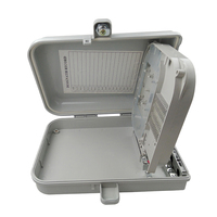 Caja de terminales de fibra óptica FTTH de 16 puertos de buena calidad, caja de terminales de empalme de fibra para exteriores ABS de 1X16-core de 1X16-core