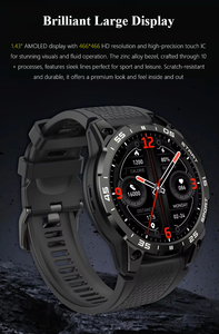 <span class=keywords><strong>Reloj</strong></span> <span class=keywords><strong>Inteligente</strong></span> S53B con Pantalla AMOLED de 1.43'', Monitor de Frecuencia Cardíaca y SpO2, <span class=keywords><strong>Reloj</strong></span> Deportivo con Llamadas y Rastreador de Actividad Física para Hombres y Mujeres - Product Image 5