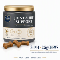 Friandises à mâcher pour chiens de grande race, soutien articulaire et de la hanche, glucosamine, chondroïtine, MSM, soin actif, qualité supérieure, naturel, OEM