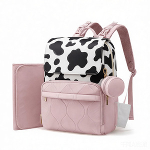 PLAYMAX Custom Durable Polyester Water Resistant <b>Large</b> Capacity Fashion Diaper Backpack Baby Travel Zipper Closure <b>Changing</b> - Product Image 2