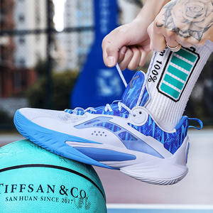 Chaussures de basket-ball en mesh antidérapantes, résistantes à l'usure, amortissantes, respirantes, légères, lacets avant, style chaussures de <span class=keywords><strong>combat</strong></span> professionnelles - Product Image 6