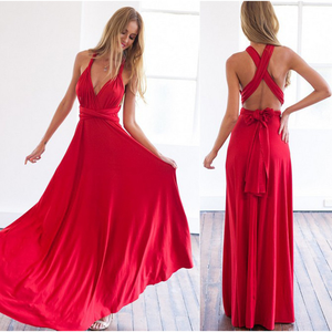 Robes longues sexy à bandes croisées multi-usages et multi-lignes, dos nu, pour mariages et demoiselles d'honneur - Product Image 2