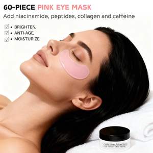 Masque pour les yeux au collagène et peptides, rose, hydratant, anti-rides, soin <span class=keywords><strong>spa</strong></span>, marque privée - Product Image 1