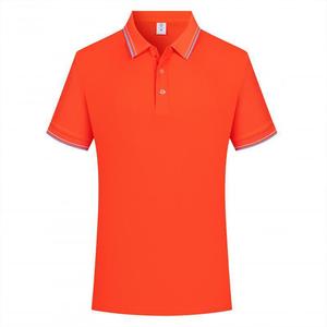 <b>Polo</b> Shirt Black Short Sleeve Contrast Trim Loose Fit Ice Silk Plant Fiber Mix Promotional Wear - Product Image 3