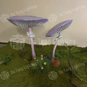 Luz decorativa con forma de hongo para exteriores, ideal para parques, jardines y decoración de escenas nocturnas románticas. - Product Image 2