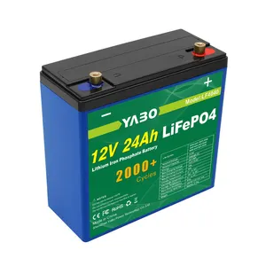 נמוך MOQ יצרן 12v 24Ah עגלות גולף כלי רכב עמוק מחזור ליתיום יון סוללה עבור רכב דואר אופניים - Product Image 3