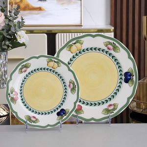 Vajilla de Porcelana Fina Ecológica de Alta Gama, Serie Frutas, Diseño Moderno y Lujoso, Plato para Bistec Estilo Occidental - Product Image 2