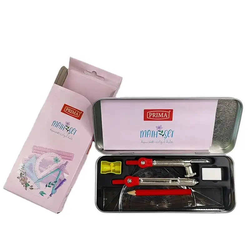 school usage and fancy stationery product,school instrument box, school kids compass