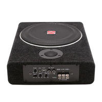 Subwoofer de voiture à montage peu profond 12V actif à bobine simple 600W RMS, caisson de basses trapézoïdal sous siège pour DJ