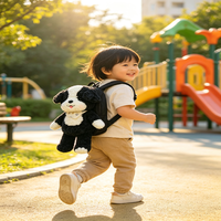 Tas Selempang Anjing Trendy Model Boucle, Tas Hewan Modis dengan Tali yang Dapat Disesuaikan untuk Penggunaan Sehari-hari
