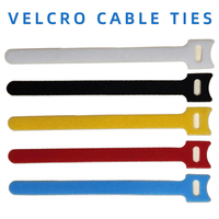 Attaches Velcro double face de haute qualité, colorées, en nylon, réglables, à crochets et boucles, pour câbles