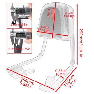 XXUN <span class=keywords><strong>Moto</strong></span> Amovible Sissy Bar Libération Rapide Dossier Passager Arrière Repose Dos Coussin Pad pour <span class=keywords><strong>Yamaha</strong></span> PG-1 PG1 <span class=keywords><strong>2023</strong></span> 2024 - Product Image 6