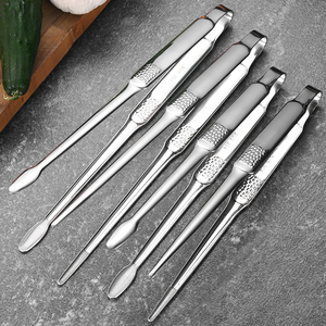 Barbecue-Diensthändel in Lebensmittelqualität 304 Edelstahl 10 Zoll/12 Zoll Speisenhähne Steak Fleischhähne Buffet erweiterter Brotthandel - Product Image 4