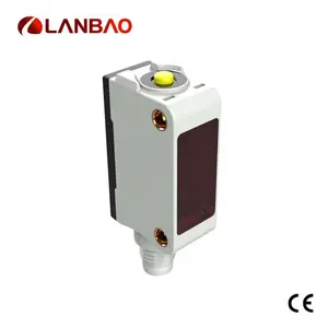 LANBAO 10-30VDC प्लास्टिक वर्ग ऑप्टिकल चौड़े कोण के साथ Photoelectric सेंसर