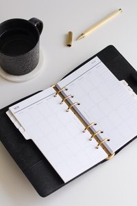 Agenda Personalizada Filofax 2027, Planificador Mensual, Recambios de Hojas Sueltas para Carpeta de 6 Anillas - Product Image 2