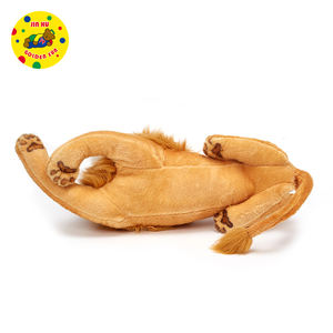 Peluche Economico di Leone Re Accovacciato, Giocattolo Morbido Simulato Riempito di Cotone PP - Product Image 6