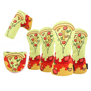 Golf Putter Bìa phụ kiện tùy chỉnh PU da Golf Driver thêu Golf vuông vồ lưỡi Putter Head Covers - Product Image 4