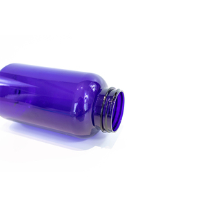 Blue Factory Manufacture Various Modern Straight Round Blue Pill Plastic Bottles