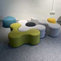 Büro-/Entspannungsbereich-Sofa, Firmen-Kindergarten-Polstermöbel, Bänke, Kreative Kombinations-Bürosofas