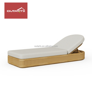 Lettini Prendisole in Legno di Teak per Esterni, Sedie da Giardino e Spiaggia, Arredamento per Cortile - Product Image 4