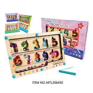 Bébé apprentissage lettre correspondant Ggame Montessori perle <span class=keywords><strong>Alphabet</strong></span> <span class=keywords><strong>labyrinthe</strong></span> jouet enfants jouets en bois - Product Image 1
