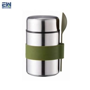<span class=keywords><strong>vaso</strong></span> de precipitados con silicona cuchara/niño comida caliente sopa de doble pared de vacío térmico de la caja de Almuerzo - Product Image 1