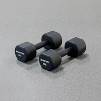 Ensemble d'haltères en polyuréthane SMARTFIT 1-10KG haltères personnalisés en TPU pour GYM Fitness