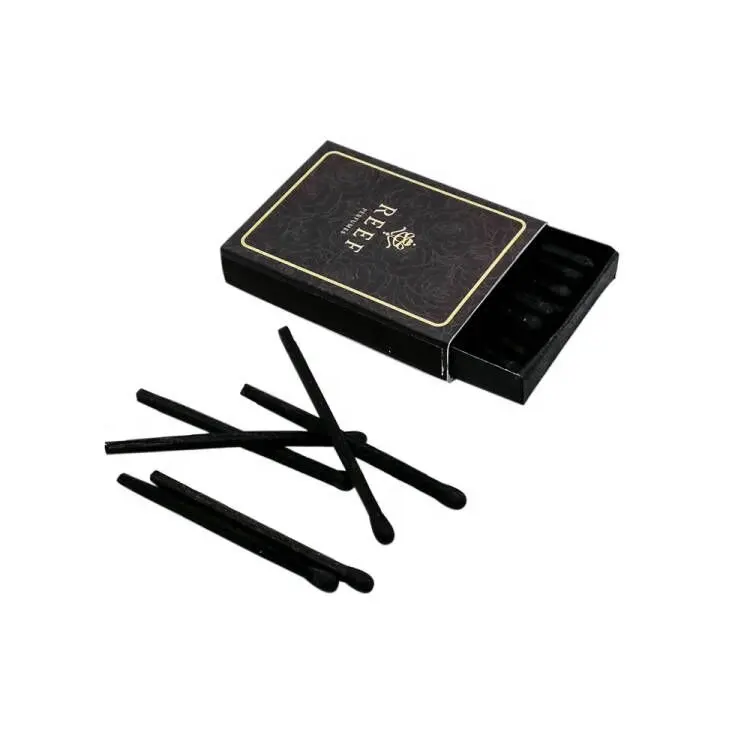 Piccola Scatola Partite logo personalizzato scatola di sicurezza corrisponde nero bastoni corrisponde con la testa nera