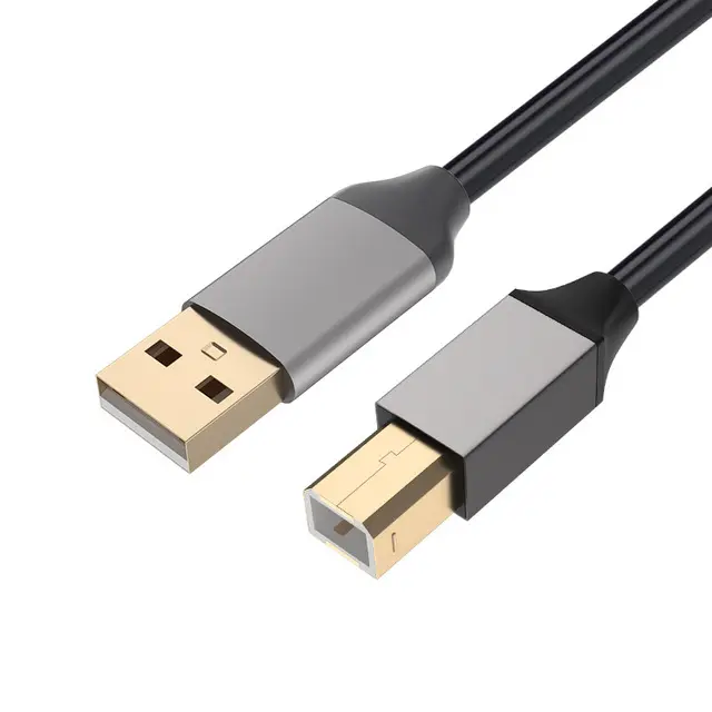 High Speed USB Printer Cable USB Type A Male to B Male USB 2.0 Cable Printer black for Printer/Scanner/Fax