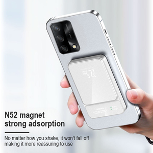 Batería Externa Portátil Mini de 10000mAh con Logotipo Personalizado, Carga Rápida Pd22.5w, Pantalla Digital, Carga Inalámbrica Magnética - Product Image 4