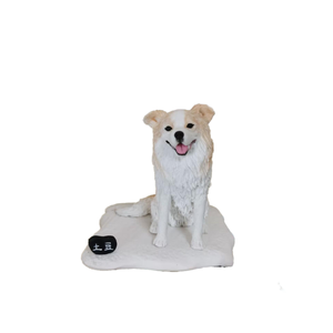 مصنوعات كلاب لطيفة من الطين ، شخصية للديكور ، جرو من الطين المخصص للحيوانات الأليفة - Product Image 3