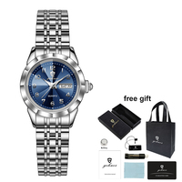 Gohuos 7812 Kedatangan Baru Jam Tangan Wanita Mewah Tahan Air Jam Tangan Quartz Asli untuk Wanita Perempuan Remaja Reloj Kotak Tas