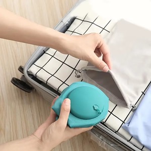 Colorful <b>Inflatable</b> Travel Neck Pillow U Shaped Air <b>Cushion</b> Adjustable Support for Airplane Train Car Office Sleeping - Product Image 3