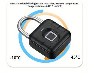 Cadenas intelligent <span class=keywords><strong>sans</strong></span> clé à empreinte digitale, <span class=keywords><strong>sans</strong></span> perçage, cadenas intelligent pour enfant, gadget magnétique - Product Image 4