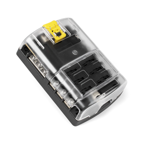 Bloque de Fusibles de Cuchilla ST de 100 Amperios/32V CC, 6 Circuitos con Barra Negativa y Cubierta - Product Image 1