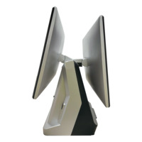 Pantallas táctiles capacitivas Windows/Android 15,6 + 15,6 "Sistema POS todo en uno Restaurante Caja registradora Impresora J1900/I3/I5/I7 CPU