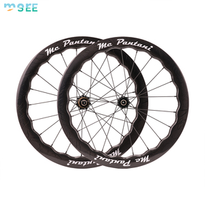 Ruedas de Carbono SeeMore Personalizables de 20 Pulgadas 451 para Bicicleta Plegable, Juego de Ruedas de Carbono para Brompton/Dahon, Ligeras para Carreras - Product Image 5