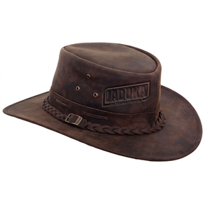 25-26 Vintage Men and Women Pu Leather West Cowboy <b>Hat</b> with <b>Band</b> Wide Brim Retro Outdoor Leisure Travel Fedora Cowgirl <b>Hats</b> - Product Image 1
