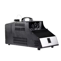 Mingtushow mesin kabut gelembung asap, untuk klub malam pernikahan portabel Co2 es kering 900W LED putih Rx 580 5A aluminium Aloi 80 100W