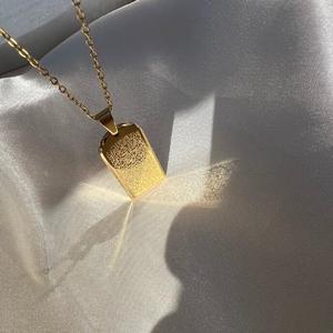 Ispira gioielli calligrafia islamica gioielli oro 18K araba musulmana tag collana <span class=keywords><strong>Allah</strong></span> e ti abbiamo creato in coppia collana - Product Image 6