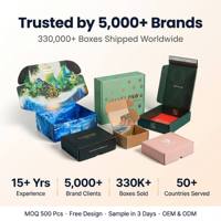 Caja de Embalaje de Cartón Corrugado con Logotipo Personalizado Ecológico, Impresión a Todo Color en el Interior, Patrón Geométrico Azul Rey, para Envío de Regalos