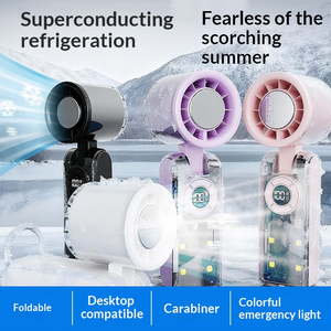 2026 3600mAh Electric Foldable Handheld Fan Silent Rotating Ice Cooling Fan USB Small Desktop Mini Fan with Cooling Plate - Product Image 5