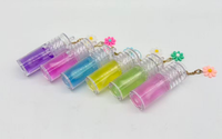 Gloss à lèvres liquide minéral végétal de haute qualité, translucide, hydratant, parfumé aux fruits, avec porte-clés mignon, repulpant et vitaminé
