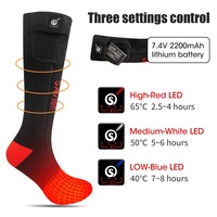 Chaussettes chauffantes électriques de haute qualité pour l'hiver, pour hommes et femmes, pour les pieds, super thermiques, pour les pays éloignés