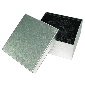 Boîtes carrées de luxe à couvercle et base pour bijoux, de haute qualité, avec gaufrage à chaud, en promotion - Product Image 1