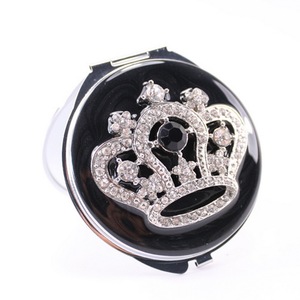 Espejo redondo de diseño de corona, espejo portátil para belleza, joyería, espejo compacto - Product Image 3